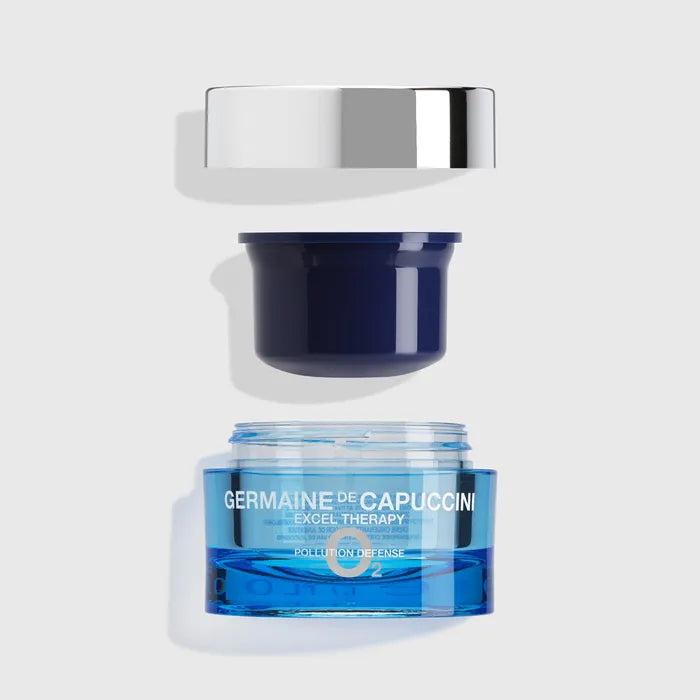 GERMAINE DE CAPUCCINI VEIDO KREMAS SU DEGUONIMI PAPILDYMAS "EXCEL THERAPY O2 POLLUTION", 50 ML