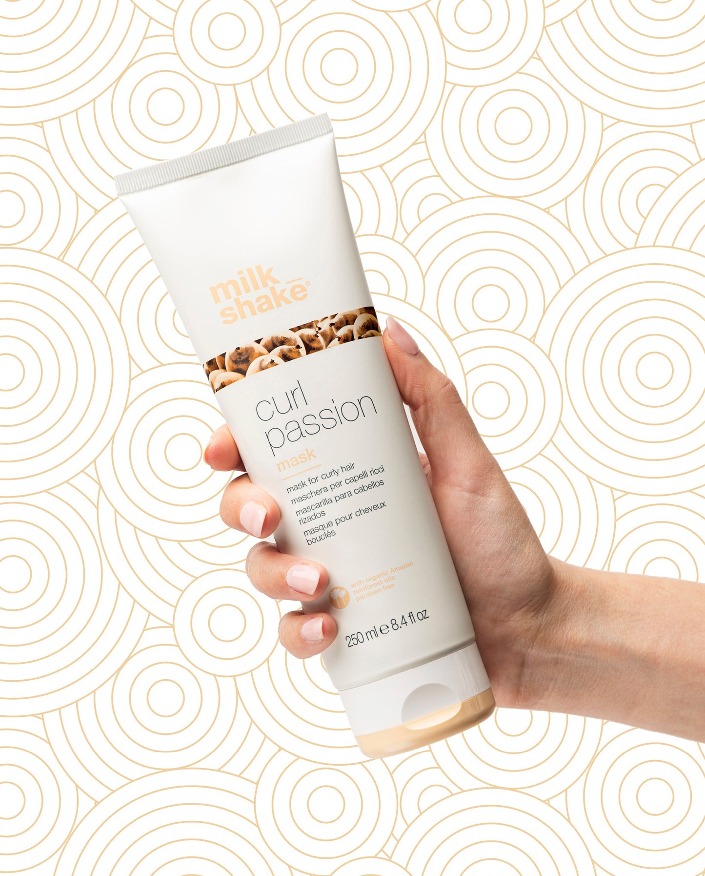 MILK SHAKE KAUKĖ GARBANOTIEMS PLAUKAMS "CURL PASSION MASK", 250 ML