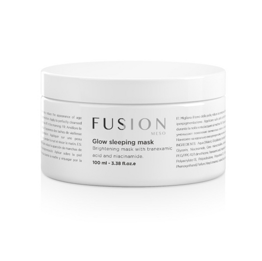 FUSION NAKTINĖ ŠVIESINAMOJI KAUKĖ "GLOW SLEEPING MASK", 100 ml