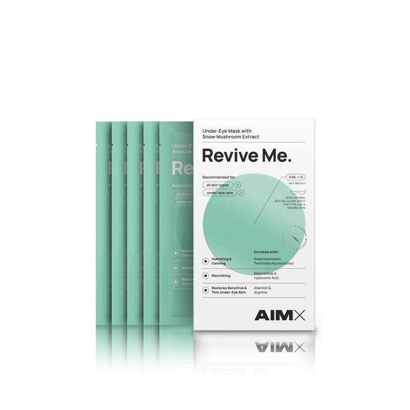 AIMX DRĖKINANTI IR GAIVINANTI PAAKIŲ KAUKĖ SU HIALURONU „REVIVE ME“