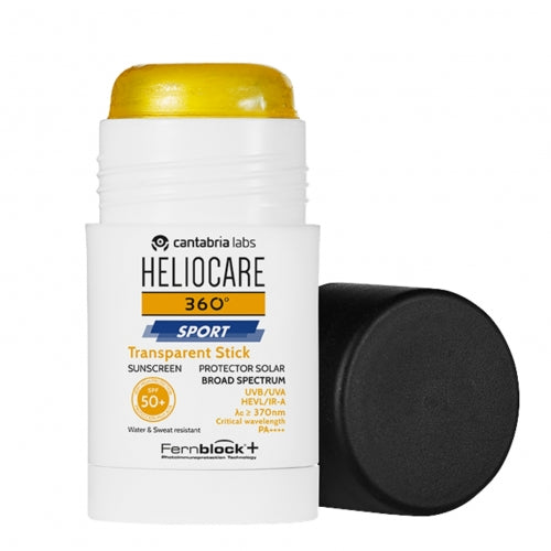HELIOCARE 360 APSAUGINIS PIEŠTUKAS "SPORT TRANSPARENT STICK SPF 50+", 25 G