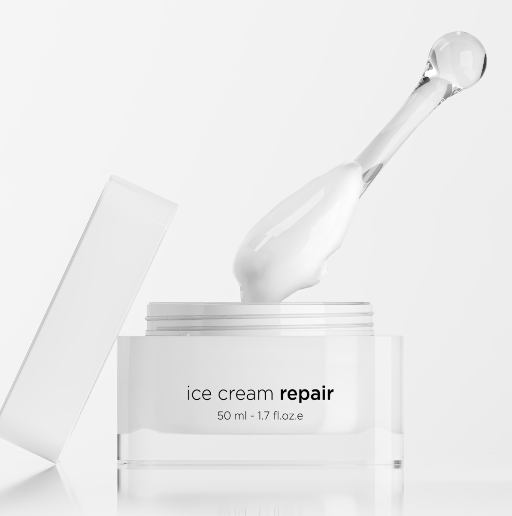 EKSEPTION DRĖKINAMASIS, RAMINAMASIS KREMAS SU KERAMIDAIS IR VITAMINU F "ICE CREAM KERAMIDES", 50 ML