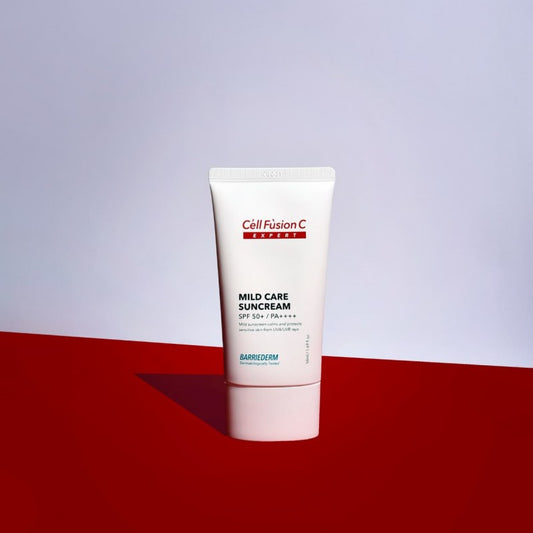 CELL FUSION C EXPERT KREMAS NUO SAULĖS "MILD CARE SUNCREAM  SPF 50+/PA++++", 50 ML