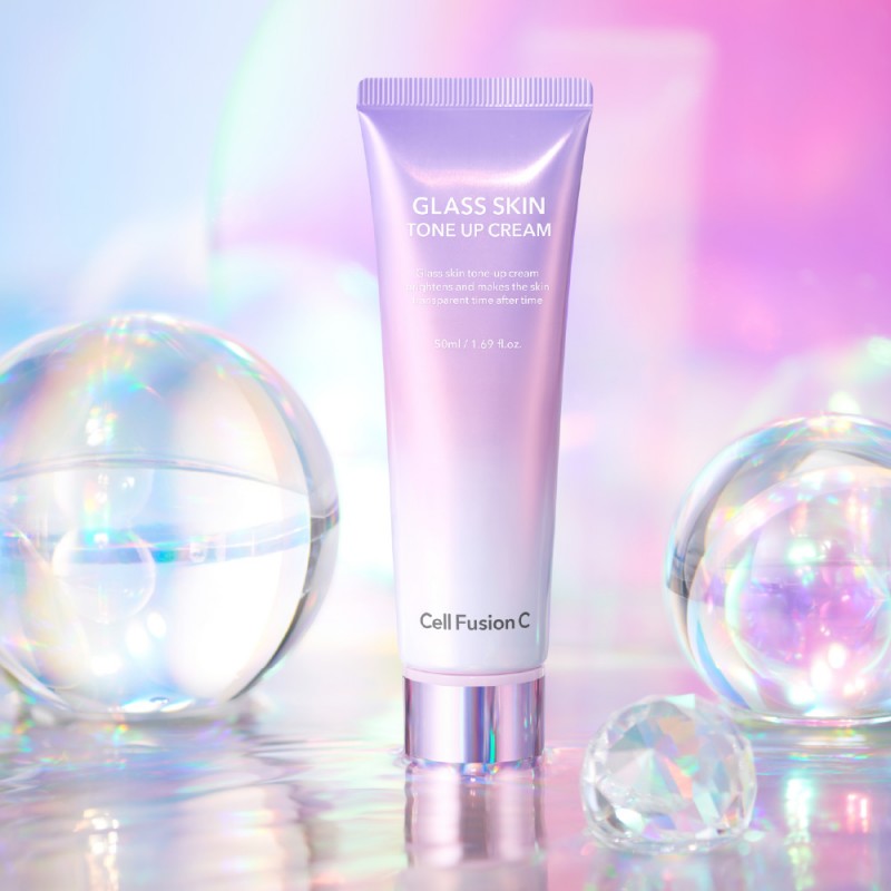 CELL FUSION C VEIDO KREMAS ODOS SPINDESIUI "GLASS SKIN TONE-UP CREAM", 50 ML