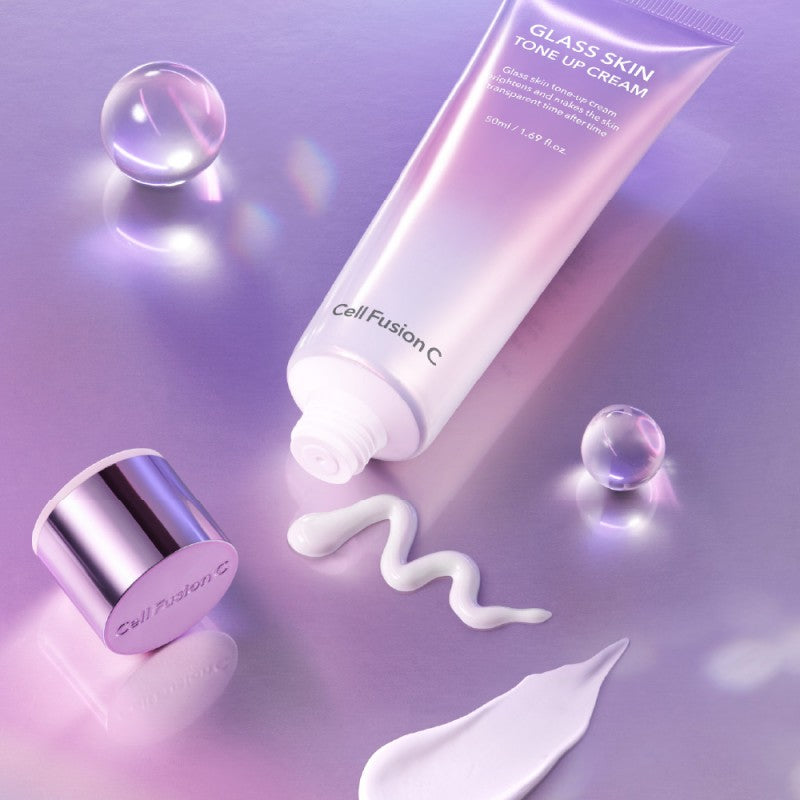CELL FUSION C VEIDO KREMAS ODOS SPINDESIUI "GLASS SKIN TONE-UP CREAM", 50 ML