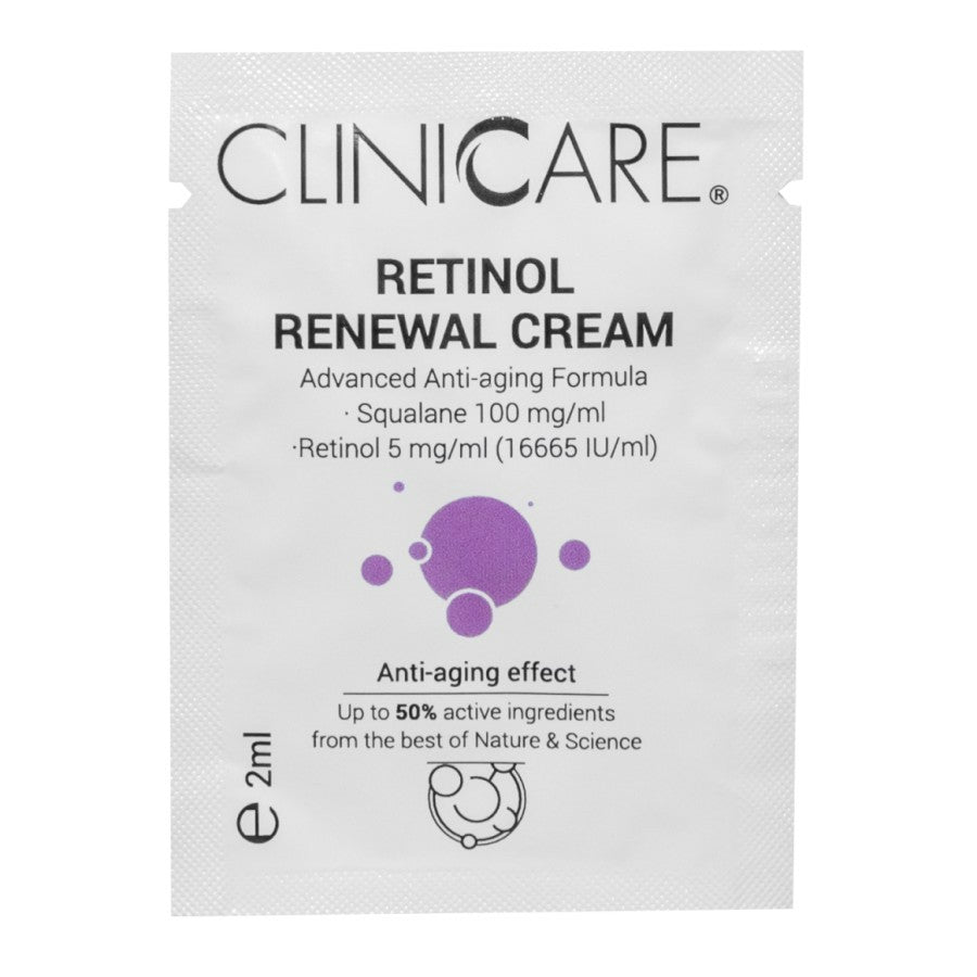 "CLINICCARE" anti-age kremas su retinoliu "RETINOL RENEWAL CREAM" mėginukas, 2 ml