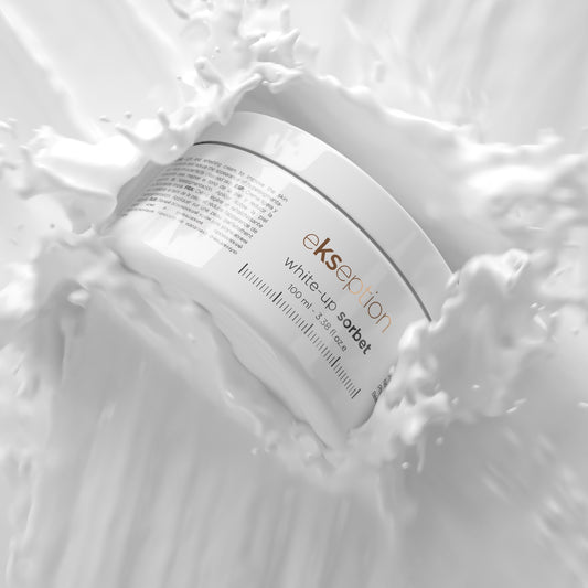 EKSEPTION ŠVIESINAMASIS NAKTINIS KREMAS "WHITE-UP SORBET CREAM", 100 ML