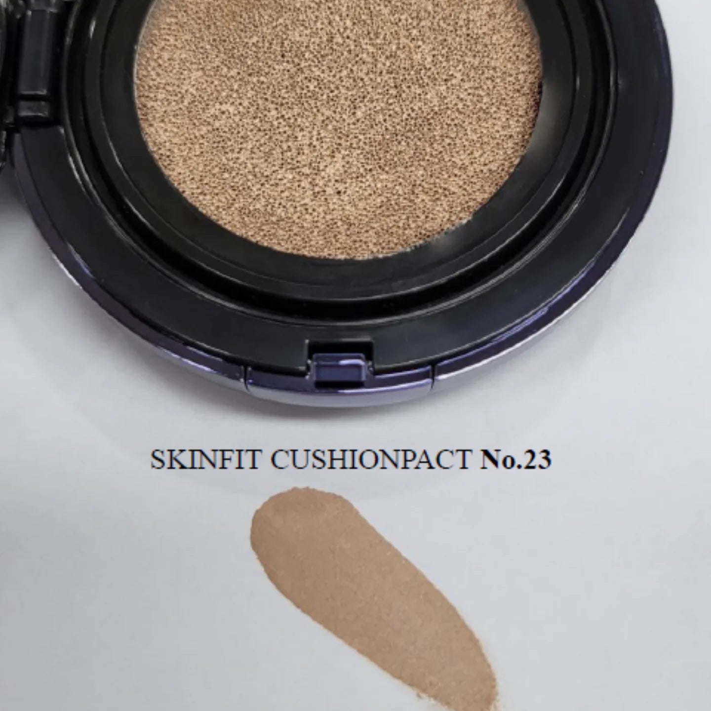 "CUSKIN" INOVATYVUS MAKIAŽO PAGRINDAS KEIČIAMU UŽPILDU "SKINFIT CUSHIONPACT" SPF50+ PA+++ NR.23, 15g + 15g