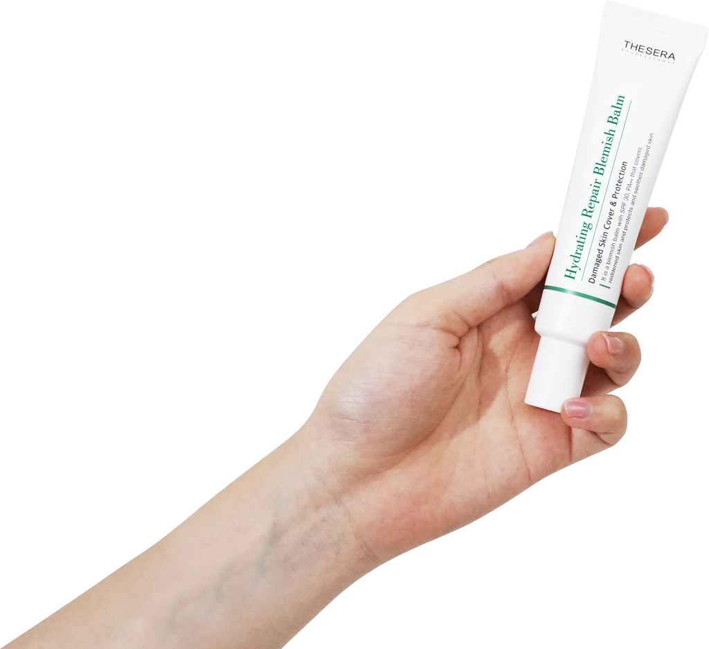 "THESERA" drėkinamasis kremas su spalva ir SPF30 "HYDRATING REPAIR BLEMISH BALM", No.2, 30 ML