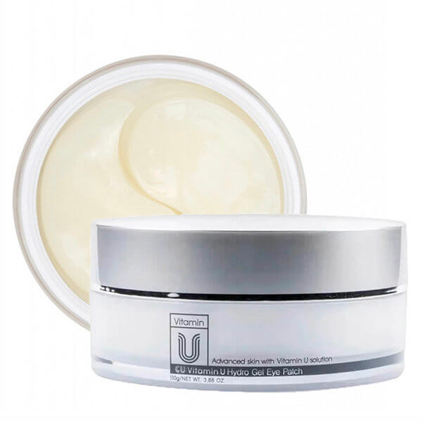 "CUSKIN" RAUKŠLES MAŽINANTI HIDROGELIO PAAKIŲ KAUKĖ SU VITAMINU U "VITAMIN U HYDRO GEL EYE PATCH", 60 VNT