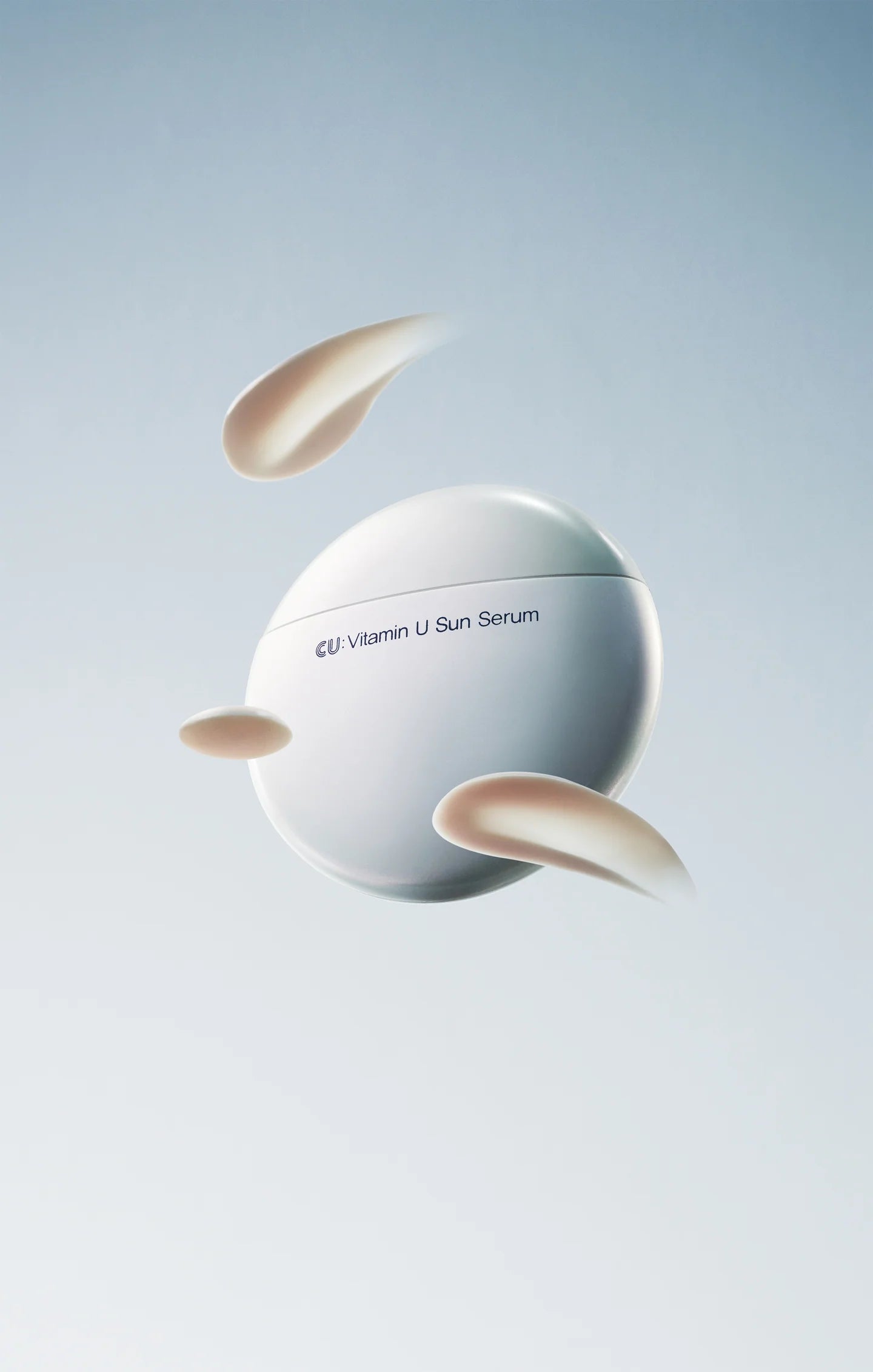 CUSKIN Vitamin U Sun Serum SPF 50+ PA++++. Lengva formulė su vitaminu U, peptidais, niacinamidu. Ocean Friendly. 50g Karale.lt