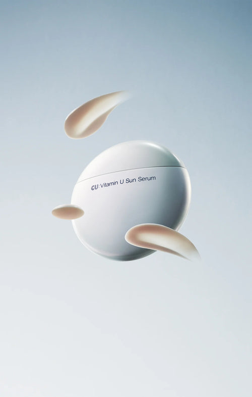 CUSKIN Vitamin U Sun Serum SPF 50+ PA++++. Lengva formulė su vitaminu U, peptidais, niacinamidu. Ocean Friendly. 50g Karale.lt