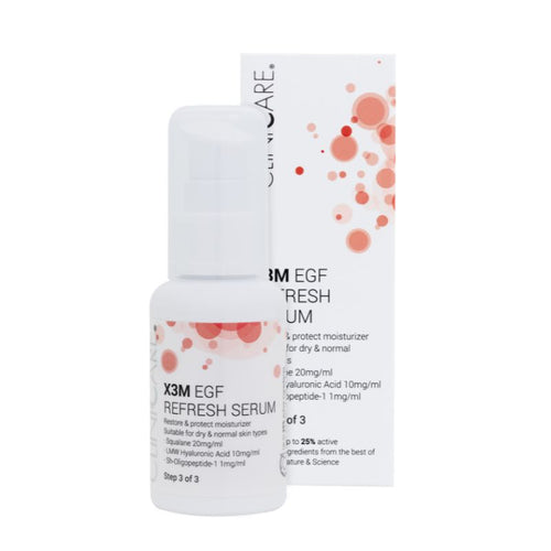 CliniCare X3M EGF Refresh Serum atjauninantis veido serumas su EGF ir hialuronu
