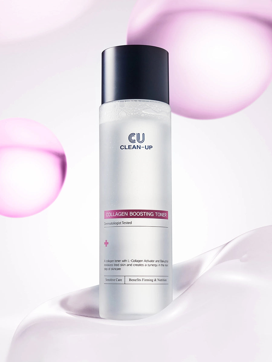 CUSKIN veido tonikas su kolagenu, elastinu ir hialurono rūgštimi. Elastingumas, stangrumas, liftingas. Bakuchiol ir peptidai. 200ml Karale.lt