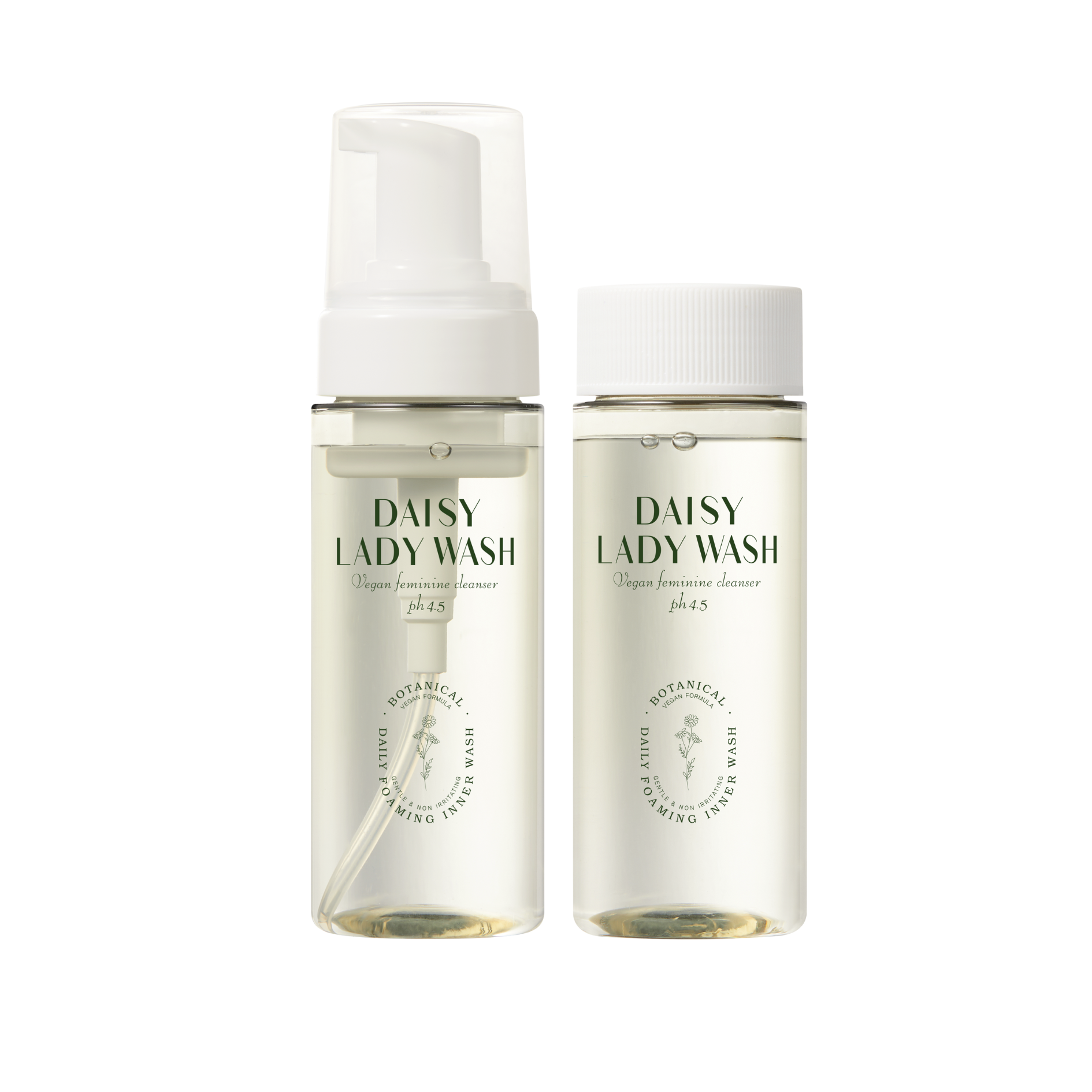 CUSKIN intymios higienos putos pH 4.5 su arbatmedžio aliejumi, probiotikais ir kiparisų vandeniu. Veganiška formulė. 150ml+150ml papildymas. Karale.lt