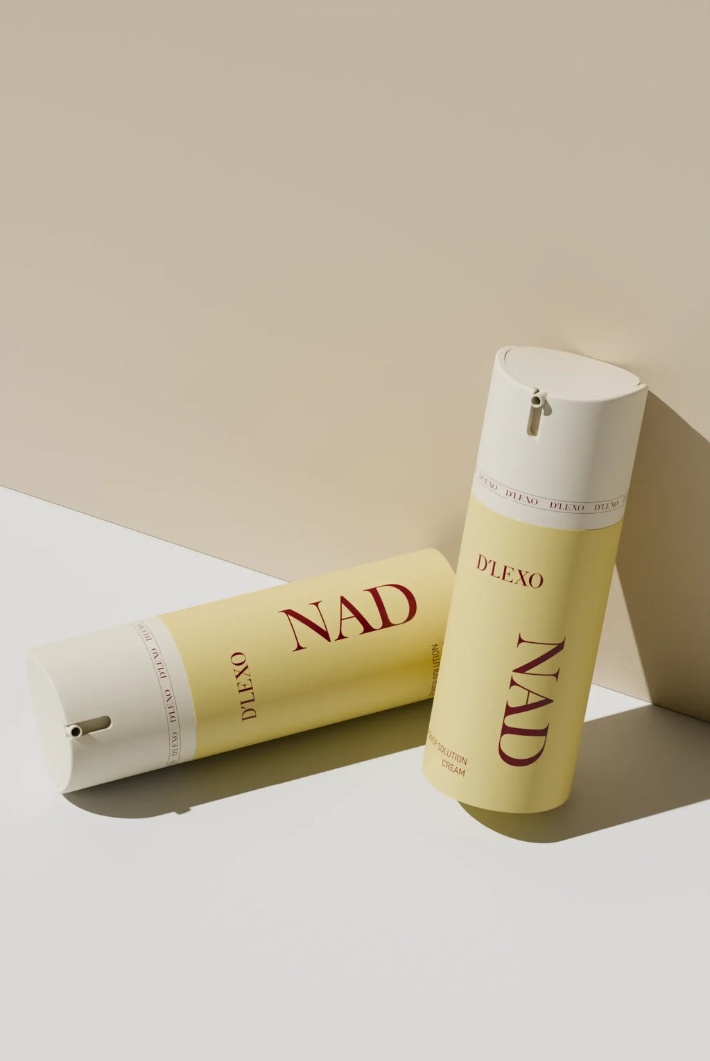 Dermaline_D_LEXO_NAD_Power_Solution_Cream_100ml. NAD 1%, niacinamidas, resveratrolis, 6 peptidai. Energizuoja, drėkina, skaistina. Karale.lt