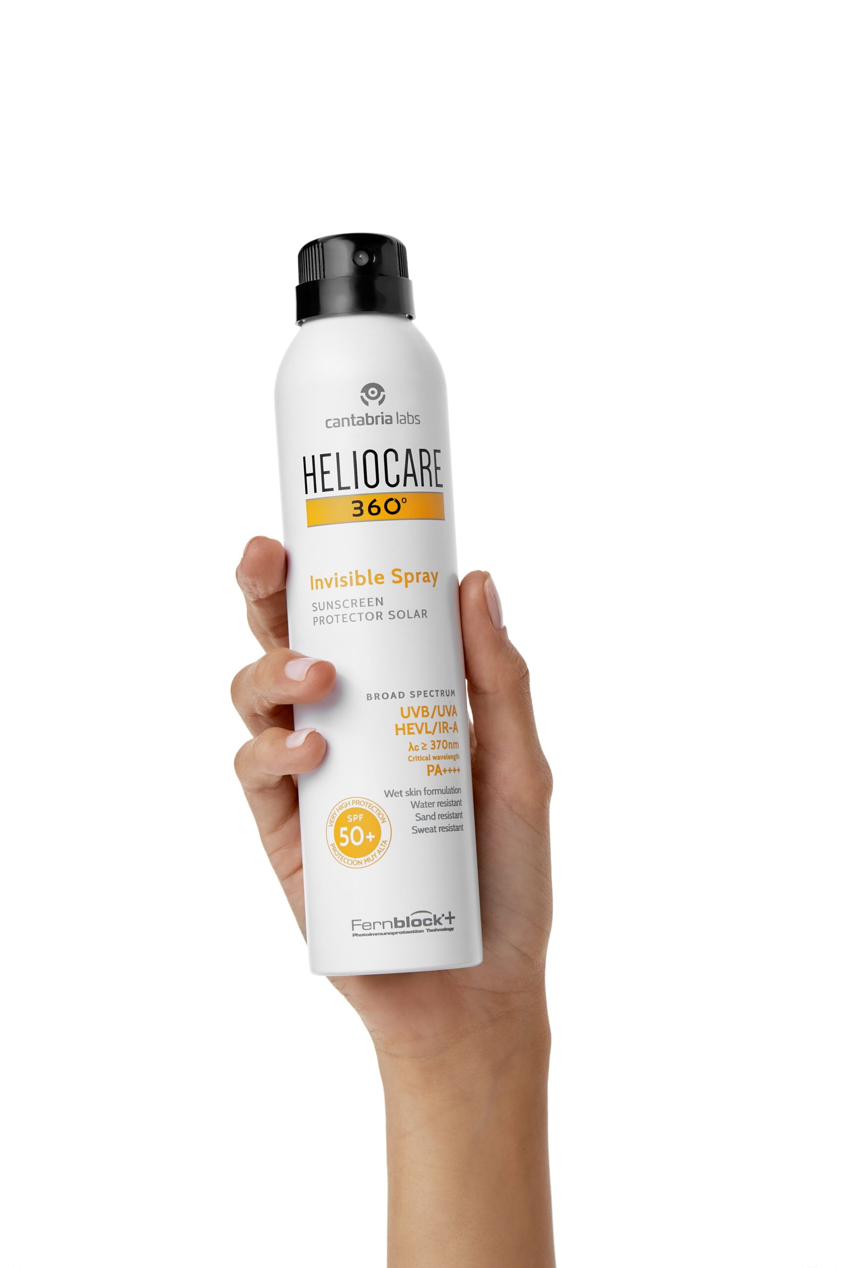 Heliocare 360 Invisible purškiklis kūnui SPF50+. Skaidrus, tinka šlapiai odai, atsparus vandeniui ir smėliui. Plataus spektro apsauga. Užsisakykite Karale.lt