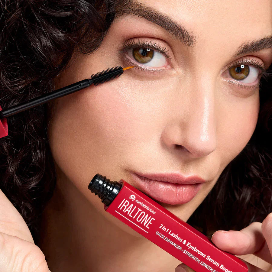 IRALTONE 2 in 1 Lashes & Eyebrows Serum Booster 10ml – ilgina, stiprina blakstienas ir antakius. Peptidai, hialurono rūgštis, D-pantenolis. Karale.lt