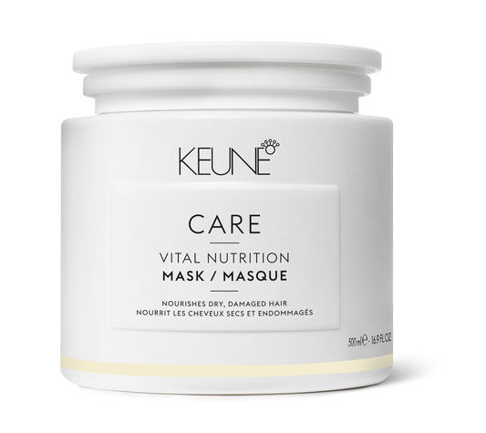 KEUNE CARE KAUKĖ SAUSIEMS, PAŽEISTIEMS PLAUKAMS "VITAL NUTRITION", 500 ML