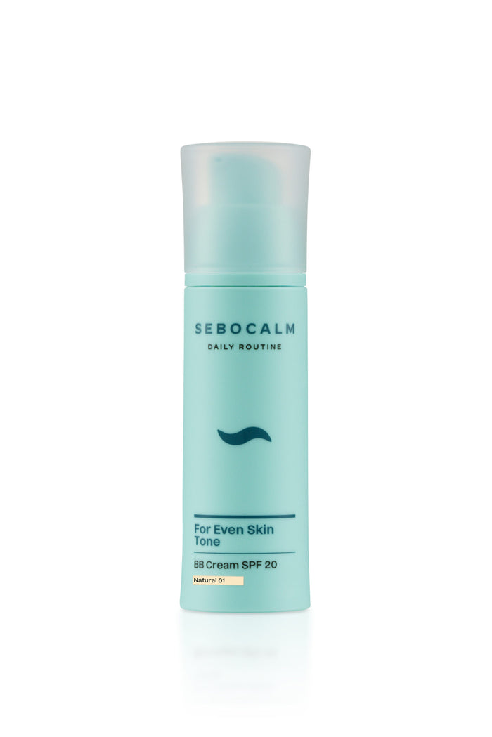 "SEBOCALM" priešraukšlinis maskuojantis BB kremas "BB CREAM SPF20" 010 Natural, 38 ml