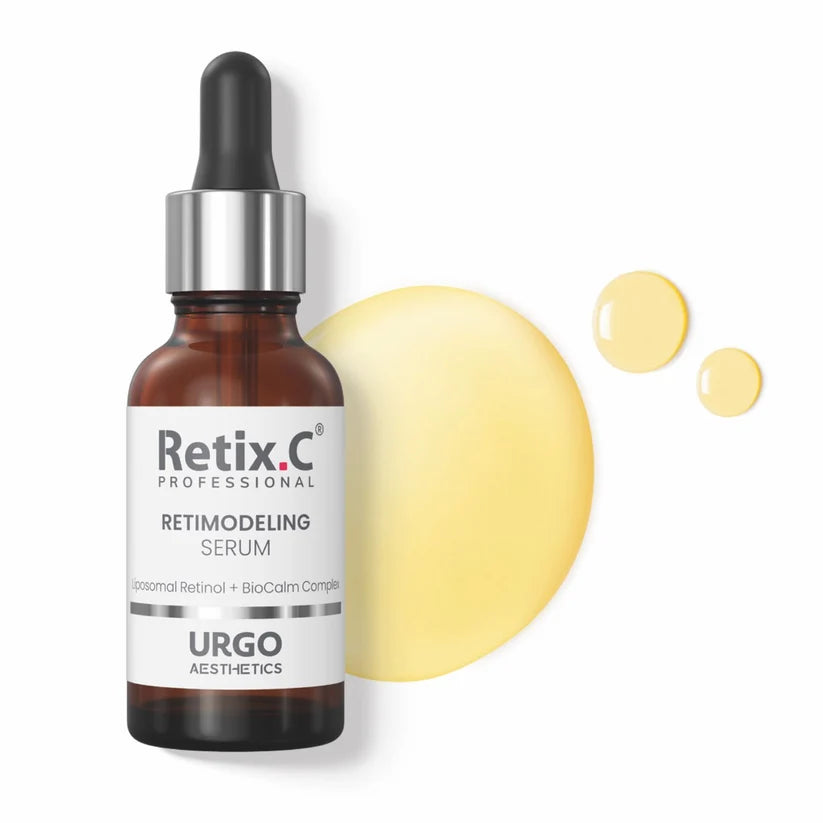 Retix.C Retimodeling Serum su 0,3 % retinoliu, peptidais ir hialurono rūgštimi gerina brandžios odos tekstūrą ir palaiko elastingumą. Karale.lt
