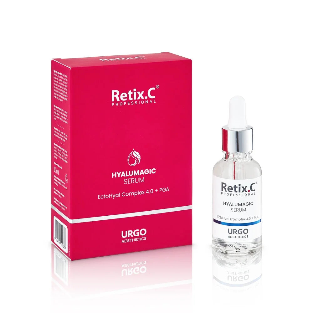 Retix.C HyaluMagic Serum intensyviai drėkina sausą, dehidratuotą odą. Su hialurono rūgštimi, ektoinu ir pantenoliu, odos komfortui ir elastingumui. Karale.lt
