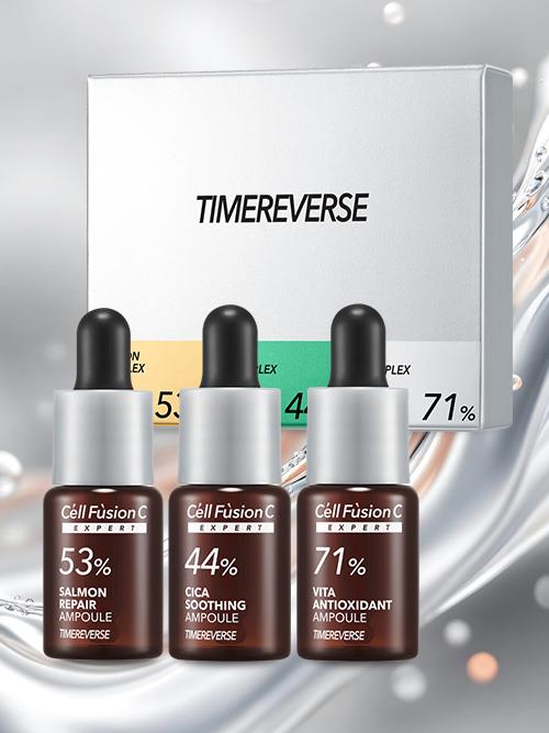 "CELL FUSION C EXPERT" profesionalių ampulių rinkinys "TIMEREVERSE", 3*5 ml