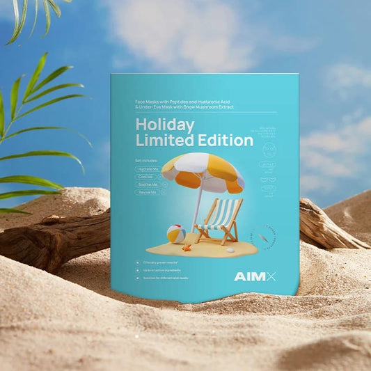 AIMX LAKŠTINIŲ KAUKIŲ RINKINYS "HOLIDAY LIMITED EDITION", 4 VNT