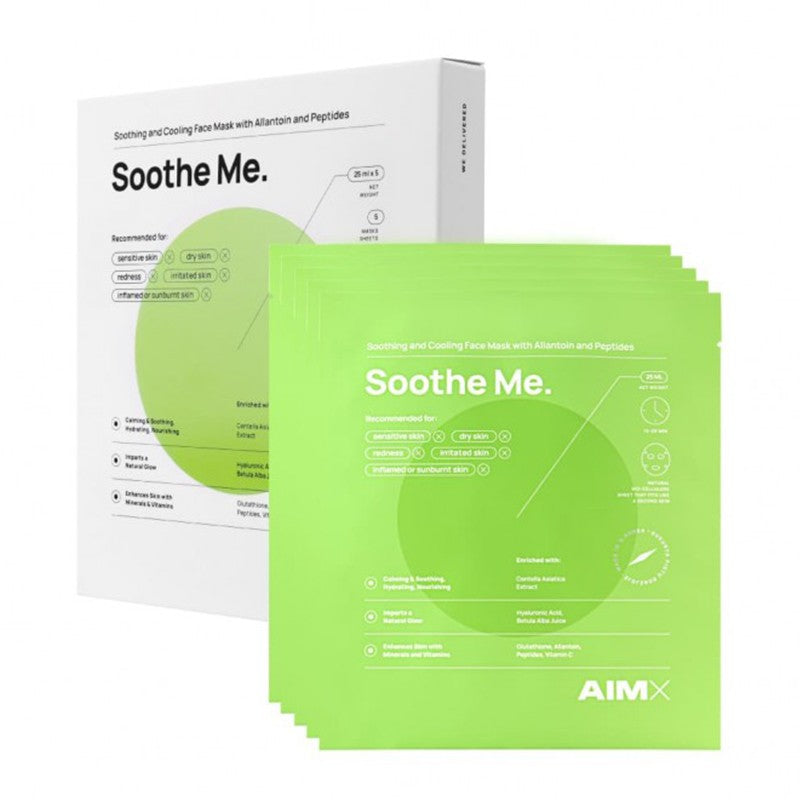 "AIMX" GREITO POVEIKIO RAMINANTI VEIDO KAUKĖ SU PEPTIDAIS „SOOTHE ME“