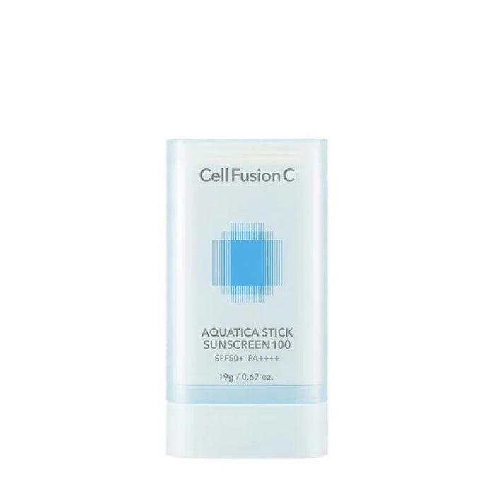 "CELL FUSION C" drėkinantis odą pieštukas nuo saulės "AQUATICA STICK SUNSCREEN 100 SPF50+/PA++++”, 19 g