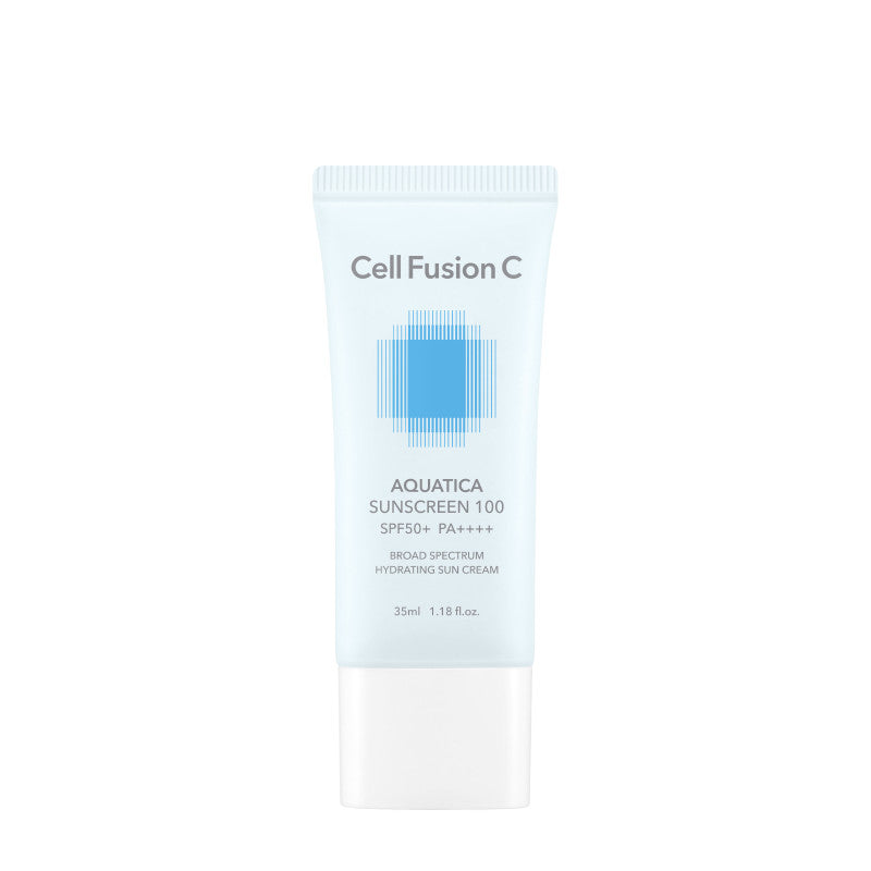 "CELL FUSION C" drėkinanti apsauga nuo saulės „AQUATICA SUNSCREEN 100 SPF50+/PA++++“