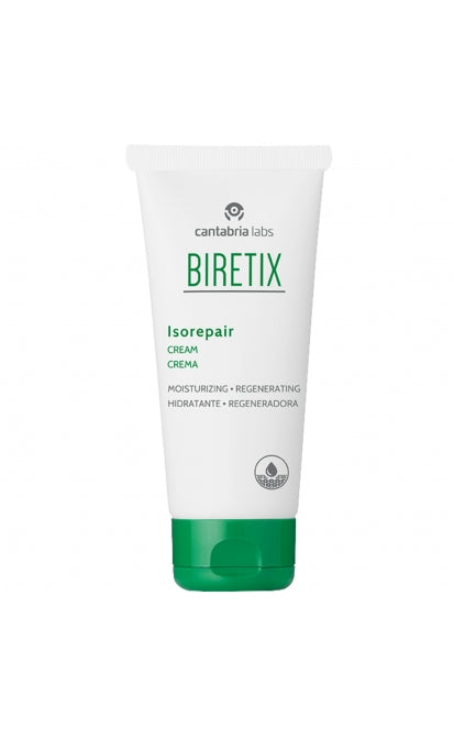 BIRETIX Isorepair 50ml – drėkinantis kremas su hialurono rūgštimi ir keramidais. Tinka po retinoido, jautriai ir sausai odai. Karale.lt