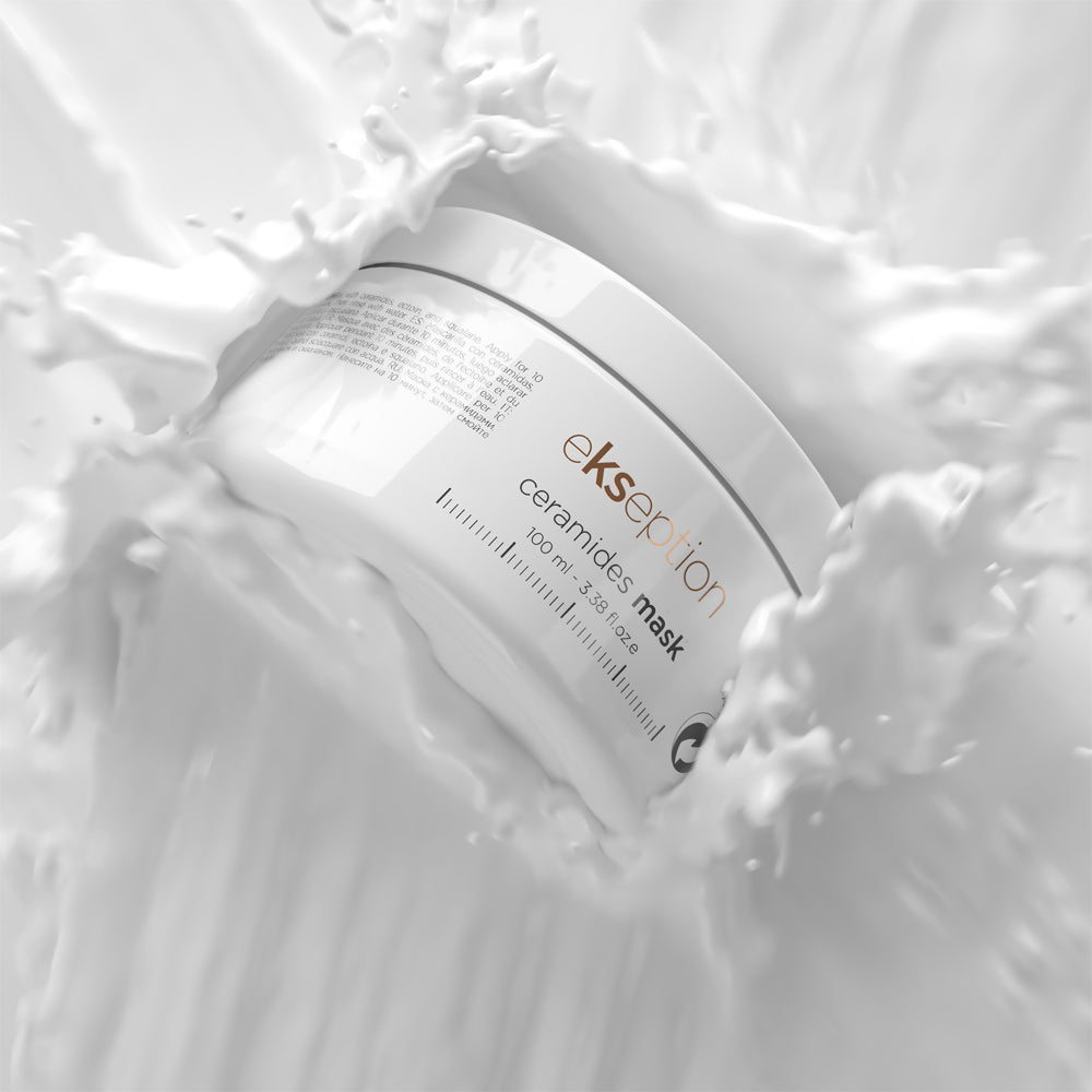 Profesionali EKSEPTION drėkinamoji kaukė su keramidais ir vitaminu F. Ceramides Mask jautriai odai - intensyviai drėkina, ramina, stiprina barjerą. Greitas pristatymas. 100ml.