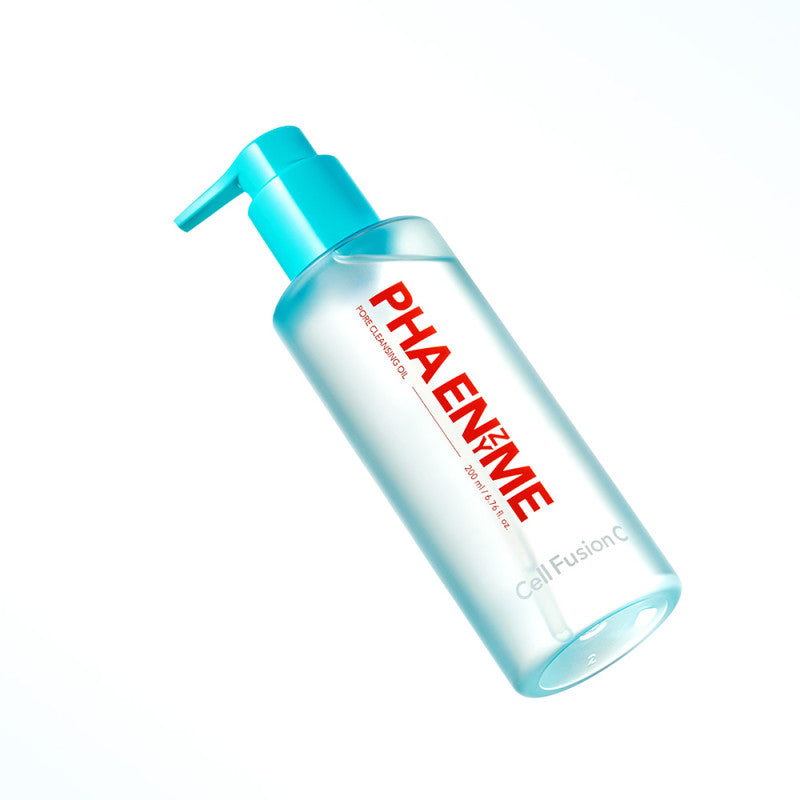 Cell Fusion C PHA Enzyme Pore Cleansing Oil – fermentinis aliejinis prausiklis riebiai, mišriai odai. Valo poras, makiają, SPF. Karale.lt