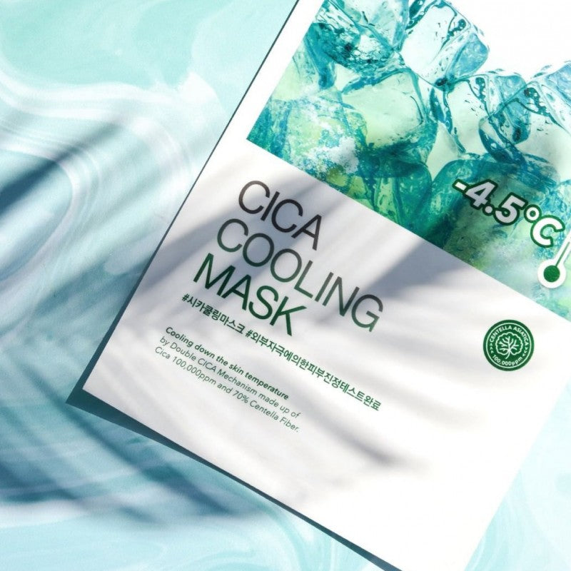 "CELL FUSION C" vėsinanti ir drėkinanti lakštinė kaukė „CICA COOLING MASK”