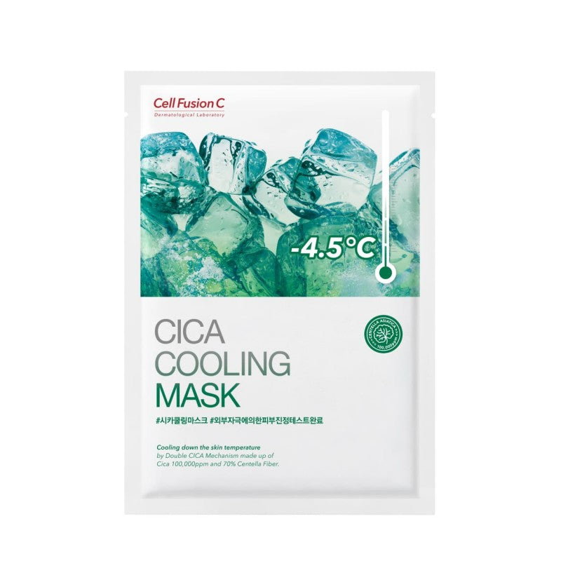 "CELL FUSION C" vėsinanti ir drėkinanti lakštinė kaukė „CICA COOLING MASK”