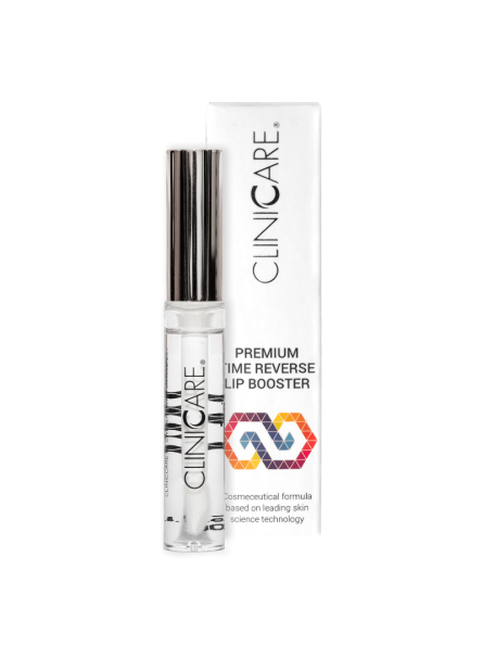 CliniCare Premium Time Reverse Lip Booster putlinantis lūpų balzamas su hialuronu
