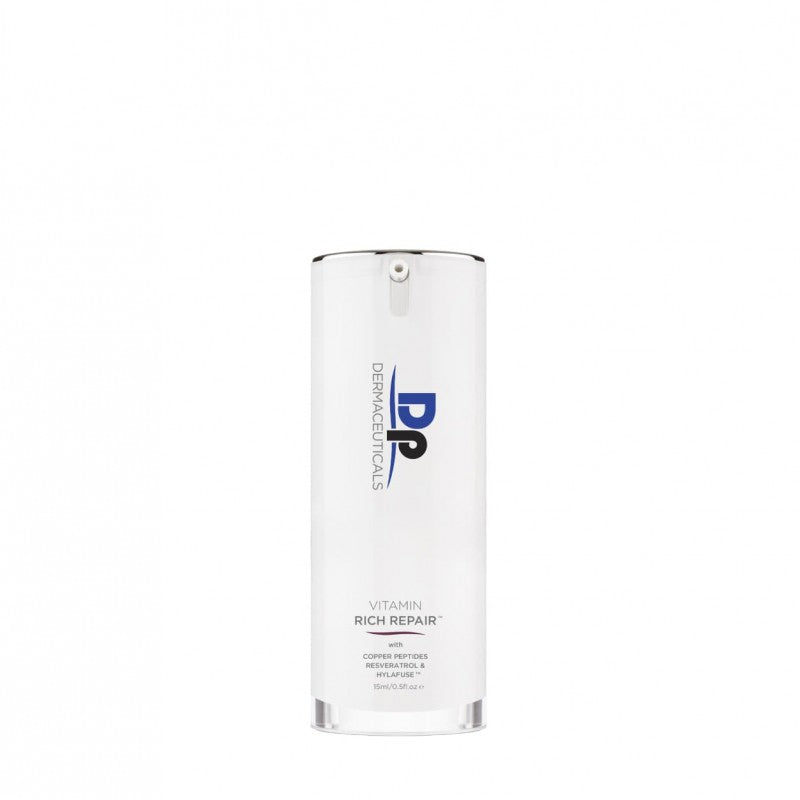 DermapenWorld Dermaceuticals Rich Repair stangrinantis kremas su peptidais. Intensyviai maitina, atstato odą po mikronidlingo ir kitų procedūrų. Profesionali priežiūra 15ml.