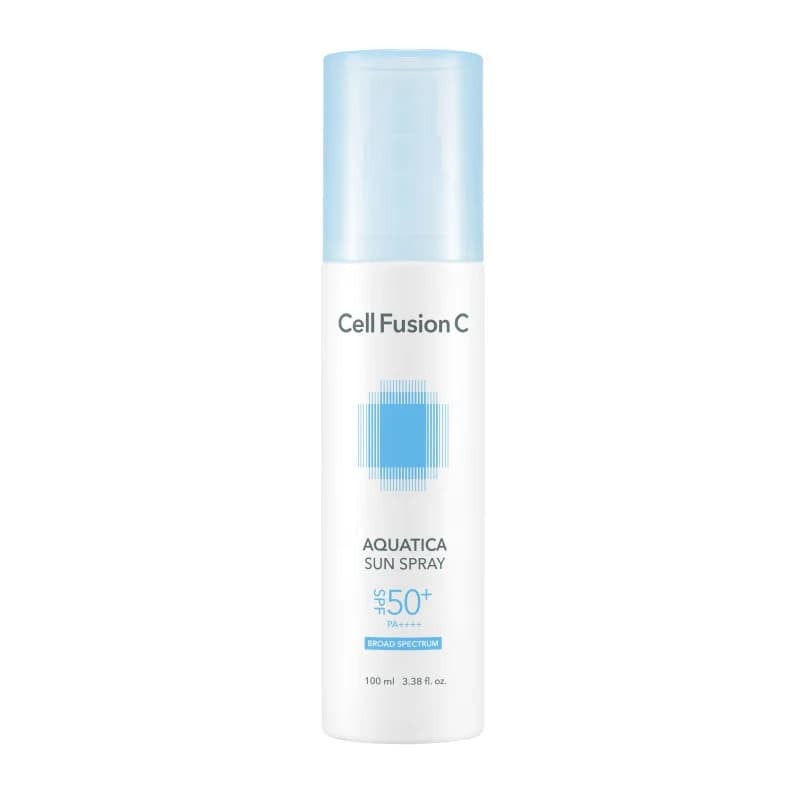 Cell Fusion C Aquatica Sun Spray SPF50+ PA++++ 100ml – purškiama apsauga su 10 hialurono formų. Lengva, drėkinanti, visoms odos rūšims. Karale.lt