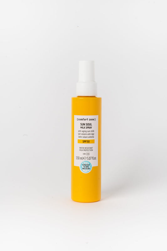 COMFORT ZONE PURŠKIAMAS APSAUGINIS PIENELIS NUO SAULĖS "SUN SOUL MILK SPRAY SPF30", 150 ML