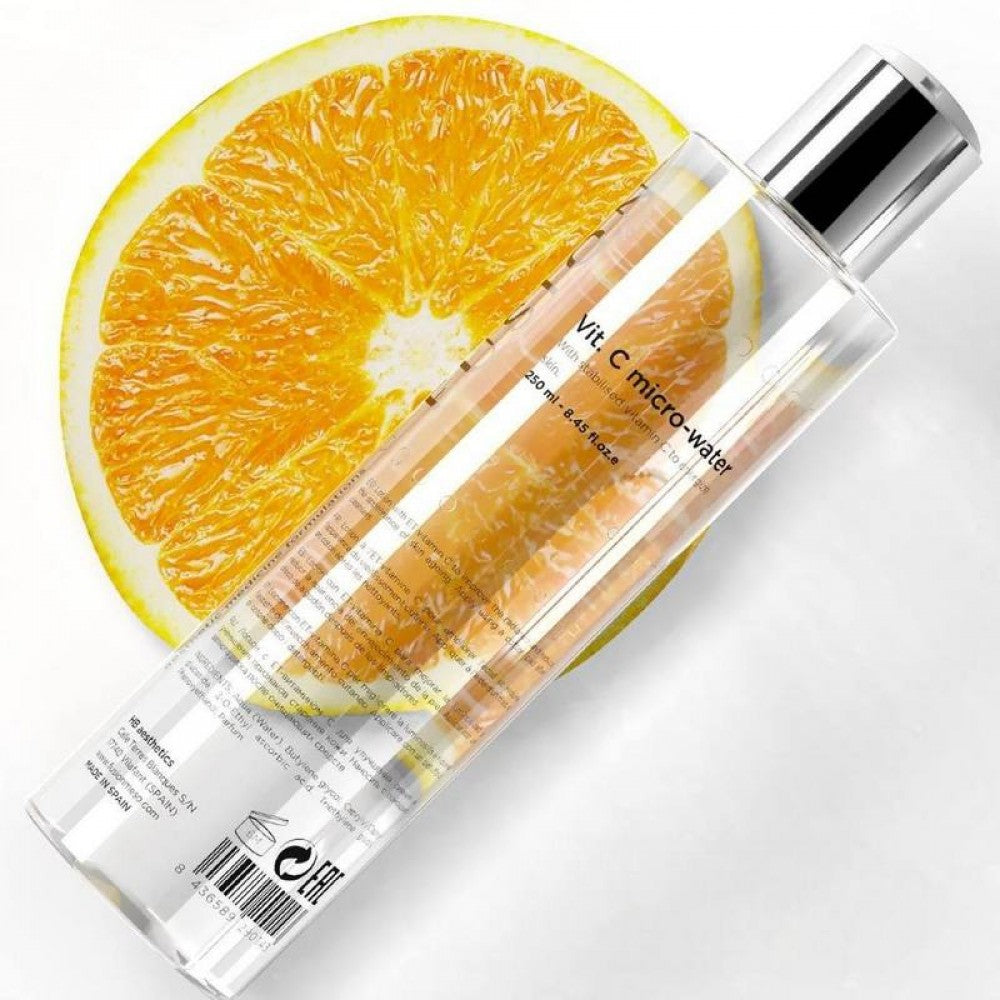 Fusion Mesotherapy Vit. C Micro-Water – micelinis vanduo su vitaminu C. Valo, skaistina, drėkina. Tinka visiems odos tipams. Karale.lt