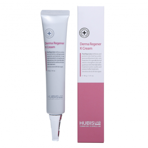 HUBISLAB Derma Regener K Cream su niacinamidu, Centella Asiatica ir vit. K. Ramina, regeneruoja ir stiprina jautrią, pažeistą odą. Karale.lt