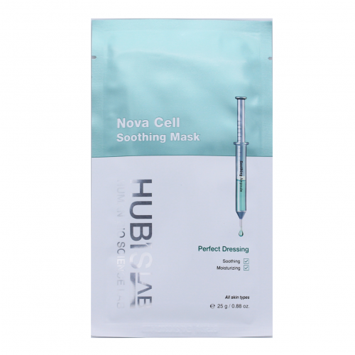 "HUBISLAB" raminanti lakštinė kaukė "E+ EPIDERMA NOVA CELL SOOTHING MASK", 5x25 g