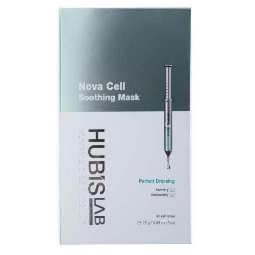 "HUBISLAB" raminanti lakštinė kaukė "E+ EPIDERMA NOVA CELL SOOTHING MASK", 5x25 g