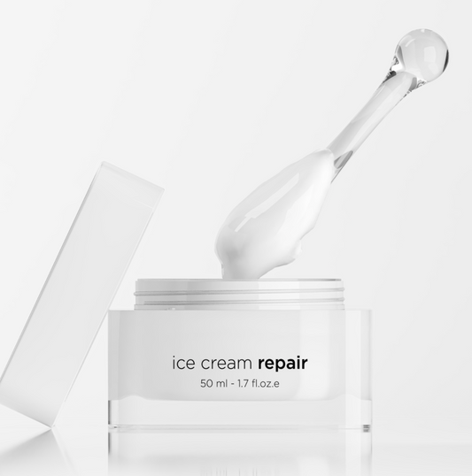 EKSEPTION DRĖKINAMASIS, RAMINAMASIS KREMAS SU KERAMIDAIS IR VITAMINU F "ICE CREAM KERAMIDES", 50 ML