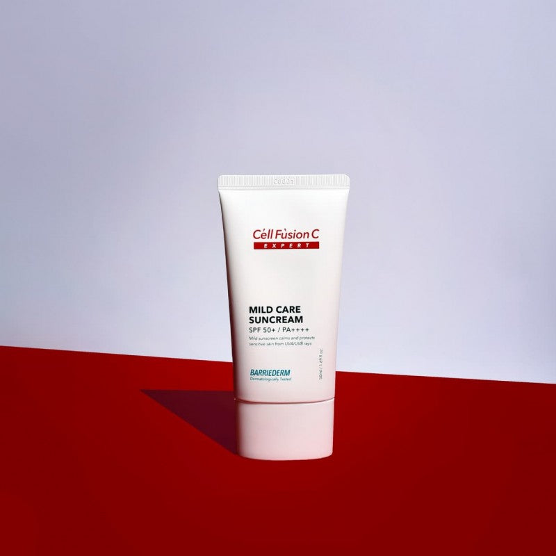 "CELL FUSION C EXPERT" kremas nuo saulės jautriai odai "MILD CARE SUNCREAM SPF 50+/PA++++", 50 ML