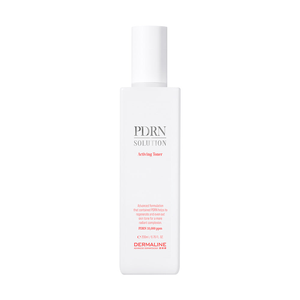 "DERMALINE" šviesinantis, odos būklę gerinantis veido tonikas "PDRN SOLUTION TONIC", 200 ml