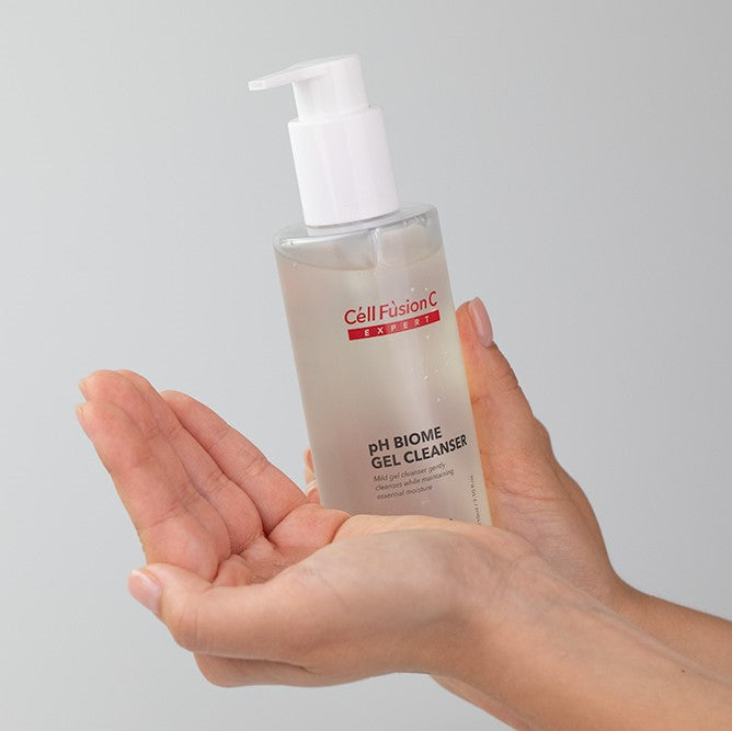 "CELL FUSION C EXPERT" SILPNAI RŪGŠTINIS PRAUSIKLIS "pH BIOME GEL CLEANSER", 210 ML