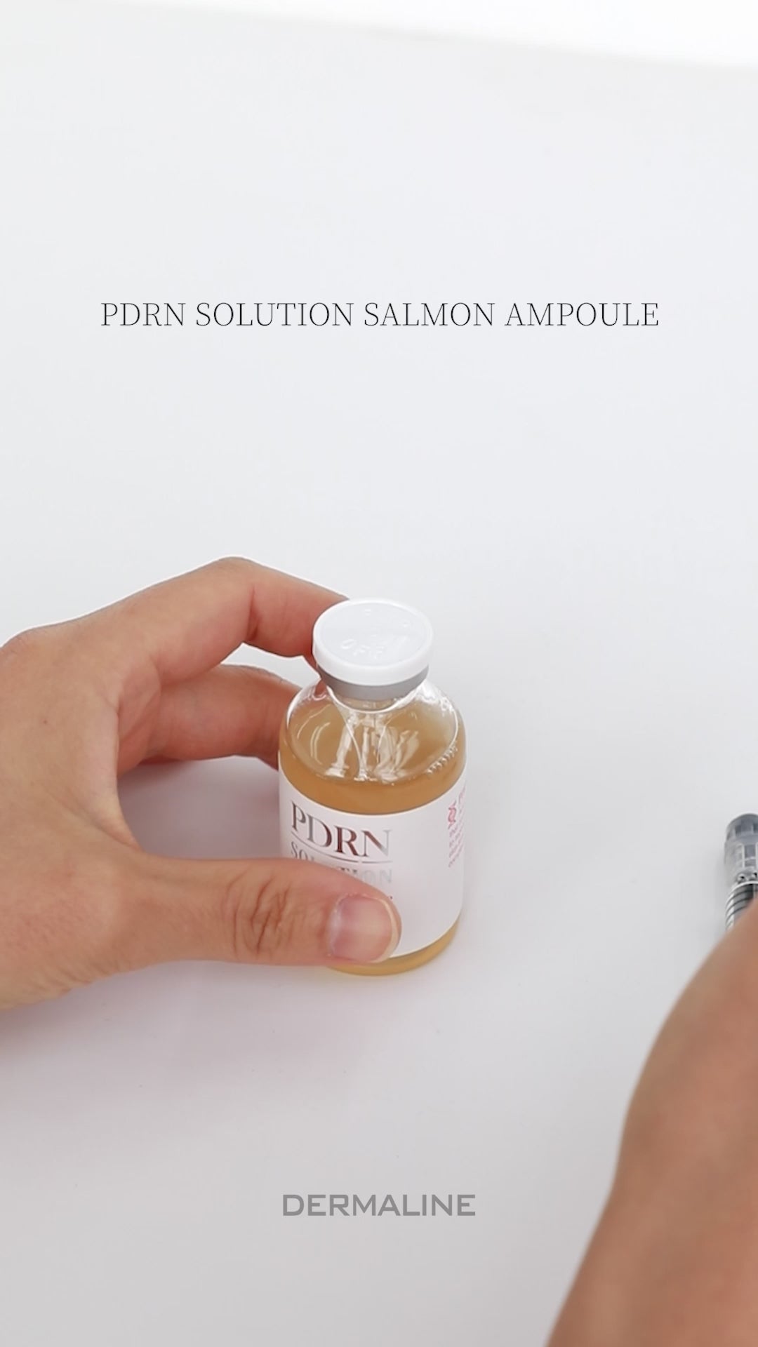 Dermaline PDRN Solution Salmon Ampoule 30g. PDRN 10 000 ppm, niacinamidas, hialurono rūgštis. Regeneruoja, stangrina, drėkina. Karale.lt