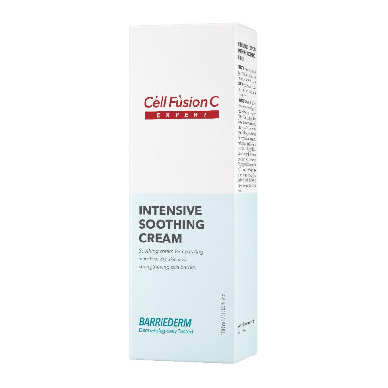 "CELL FUSION C EXPERT" vėsinantis, raminantis veido kremas "BARRIEDERM INTENSIVE SOOTHING CREAM", 100 ML